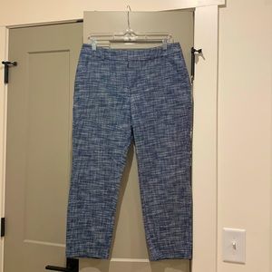 Blue tweed pants
